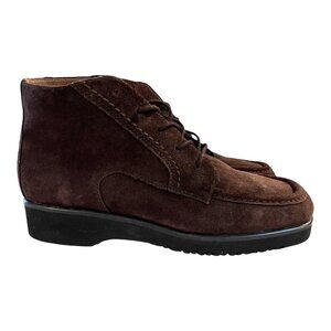 DannexX  Vintage Mens D-Chili Leather Upper Brown Suede Lace-Up Boots Size 10M